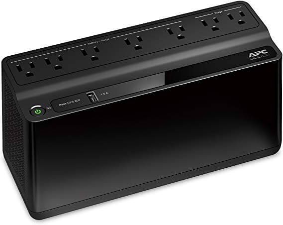 APC UPS Battery Backup & Surge Protector with USB Charger (BE600M1)